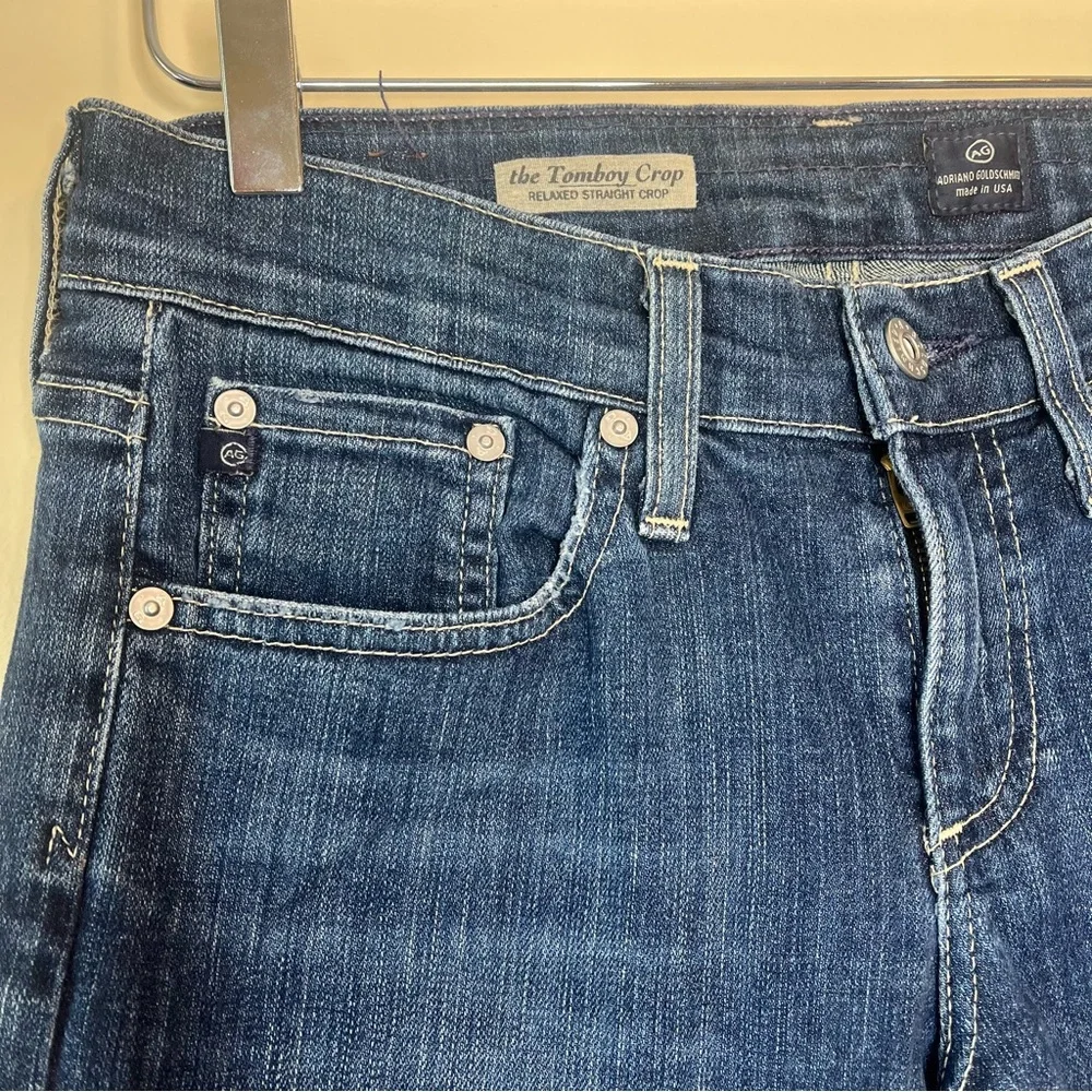 Adriano Goldschmied The Tomboy Relaxed Straight Crop Jeans Size 26 - Picture 3 of 14